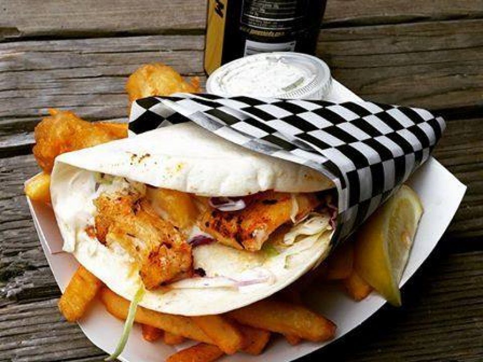 Can't decide between fish & chips and fish tacos? Get both!